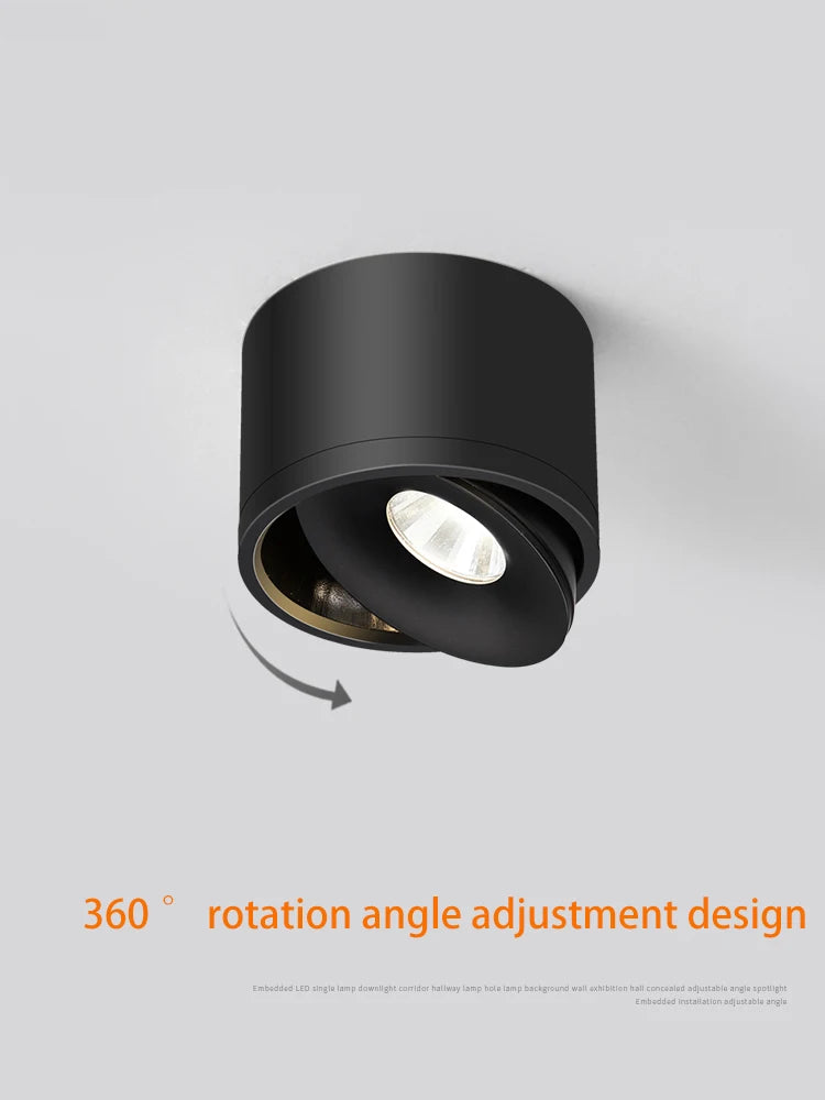 spot led monté en surface pour éclairage intérieur