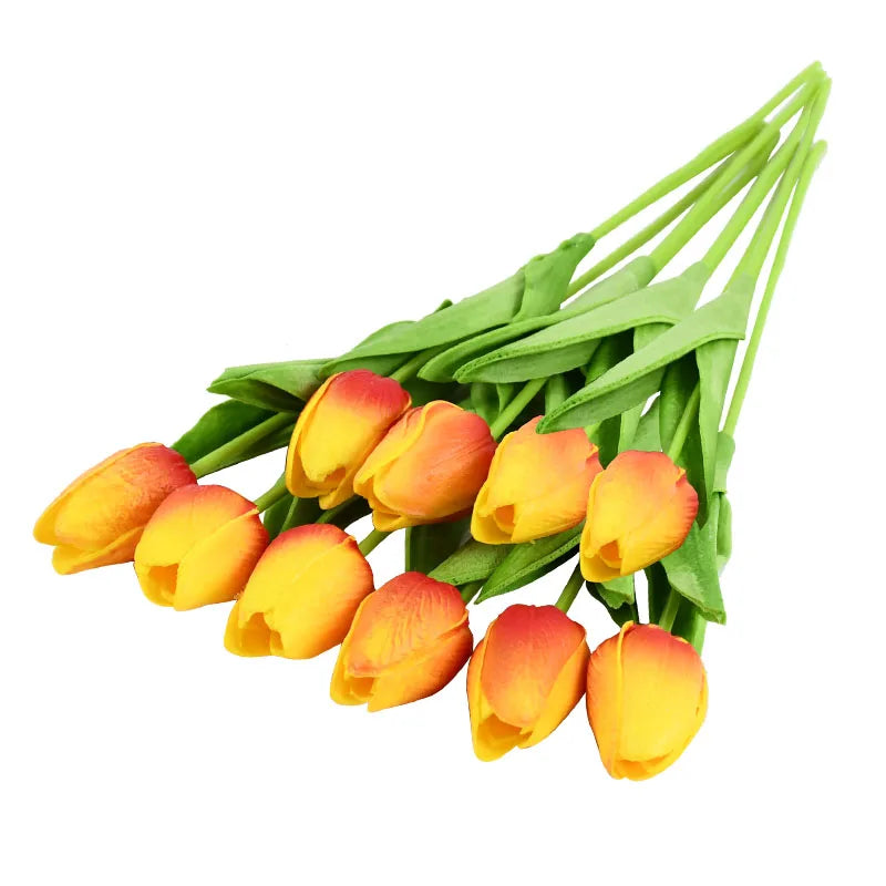 lot de 10 tulipes artificielles pour décoration de mariage et jardin