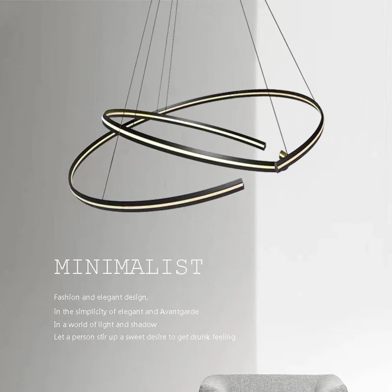 lampe led design moderne à suspendre pour intérieur