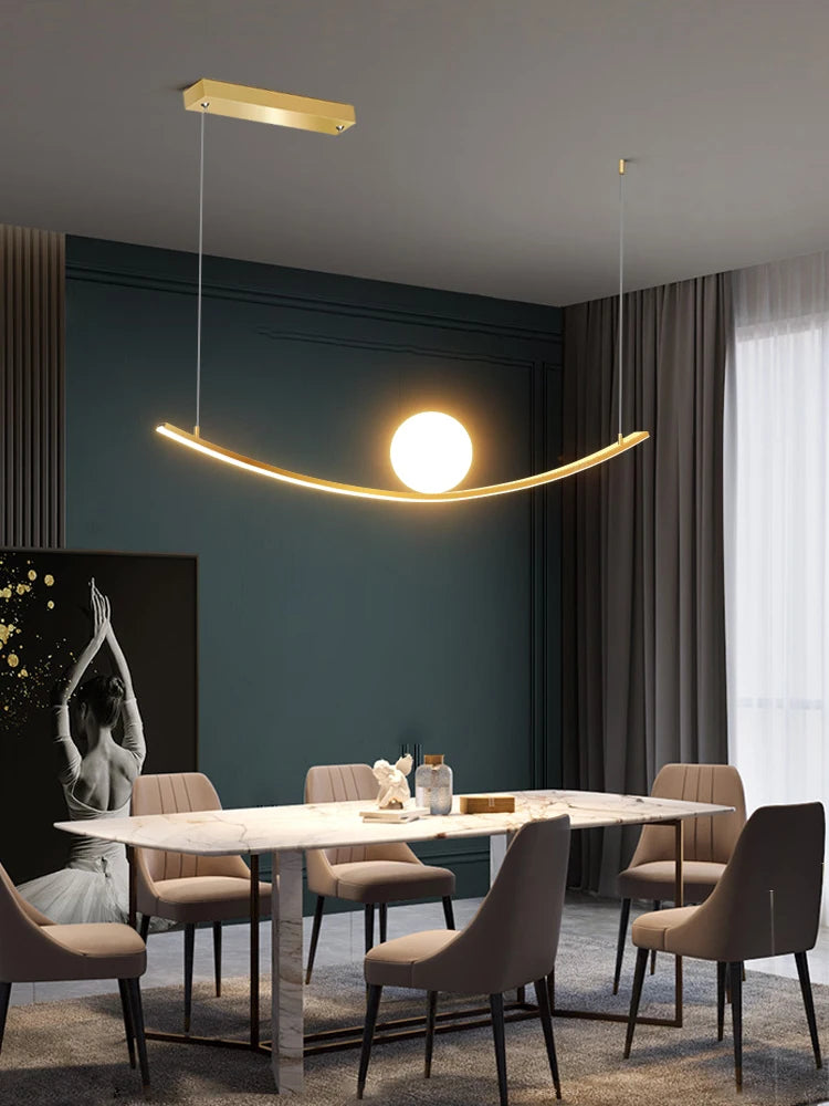 lustre de restaurant créatif dragon ball simple luxe