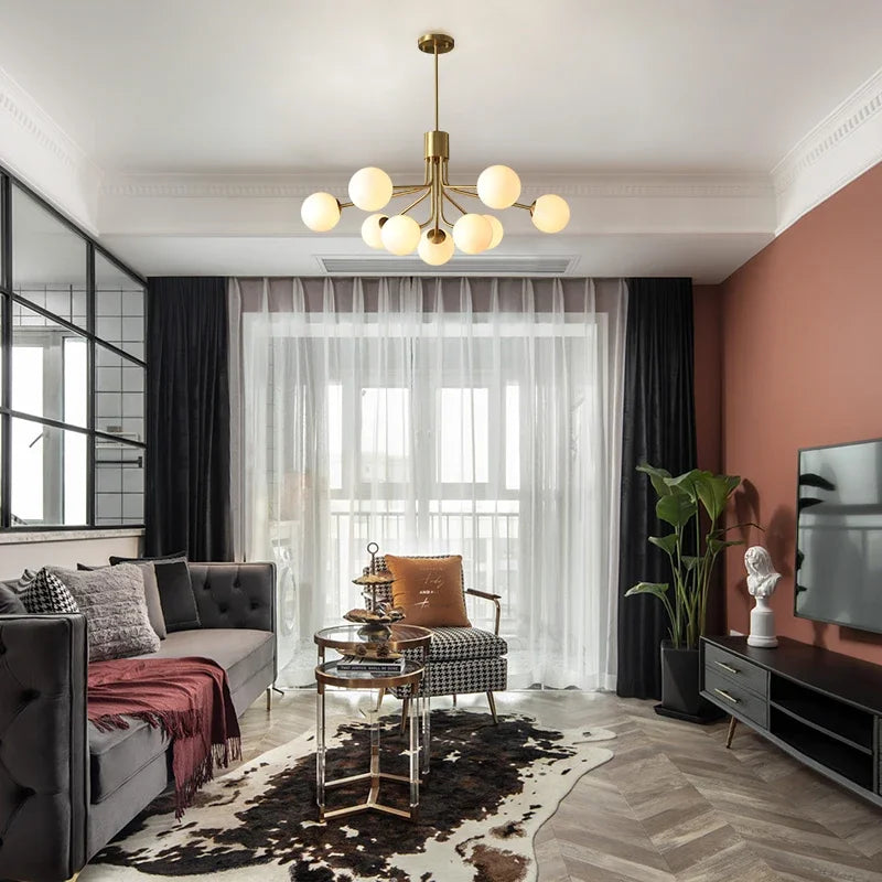 lampe à haricots magiques en verre style nordique simple