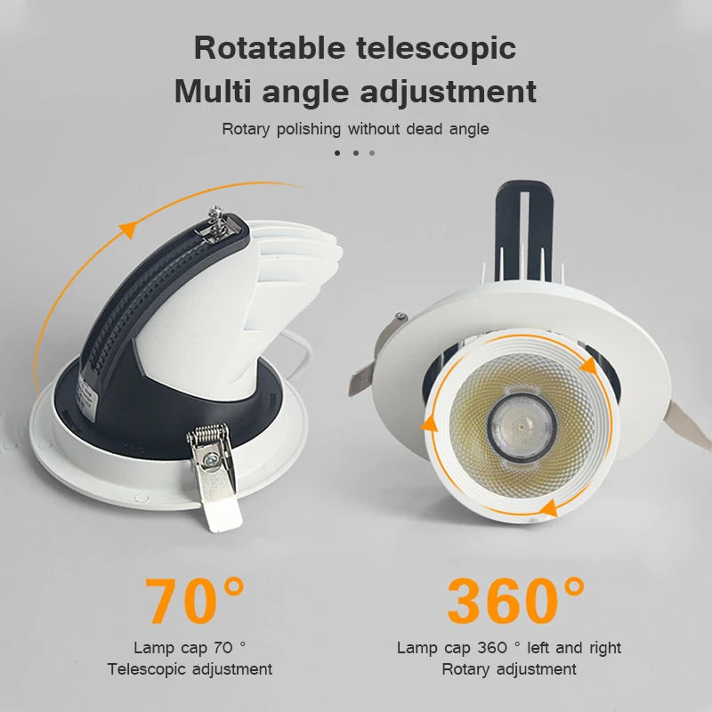 spot led encastré pour éclairage intérieur moderne