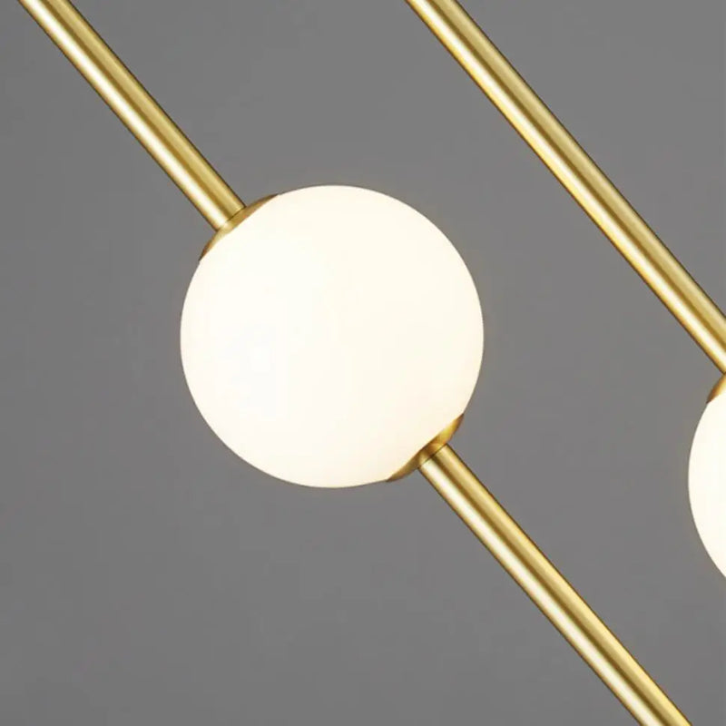 lustre led minimaliste nordique en cuivre hauteur réglable