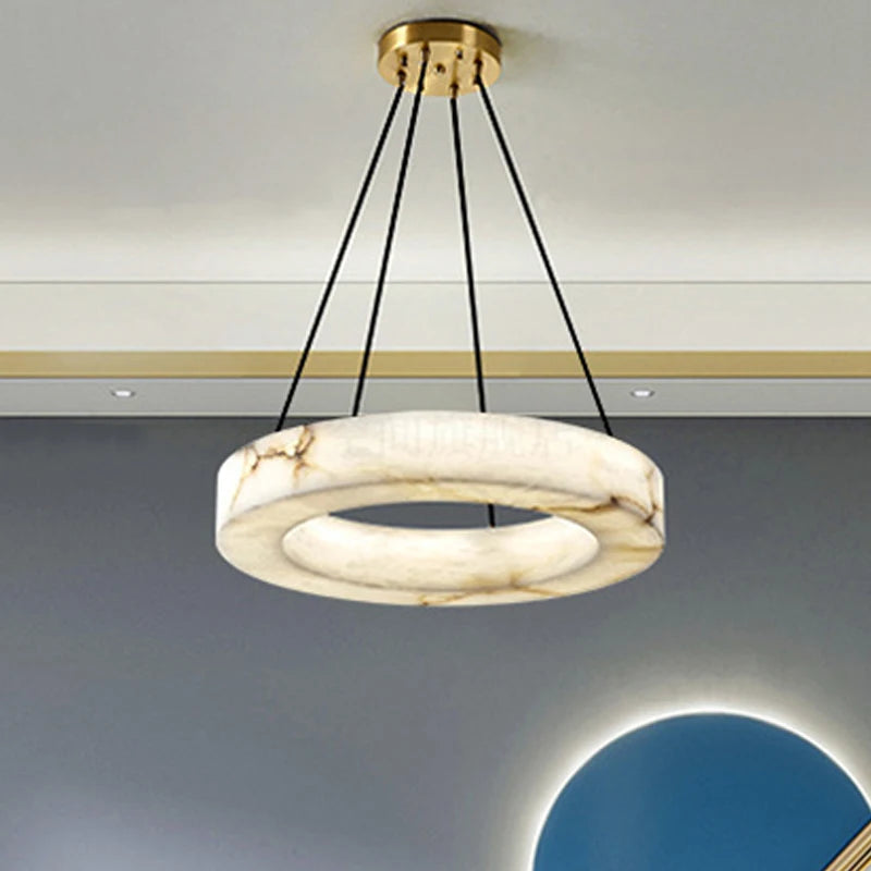 lustre en marbre naturel espagnol pour hôtel luxueux