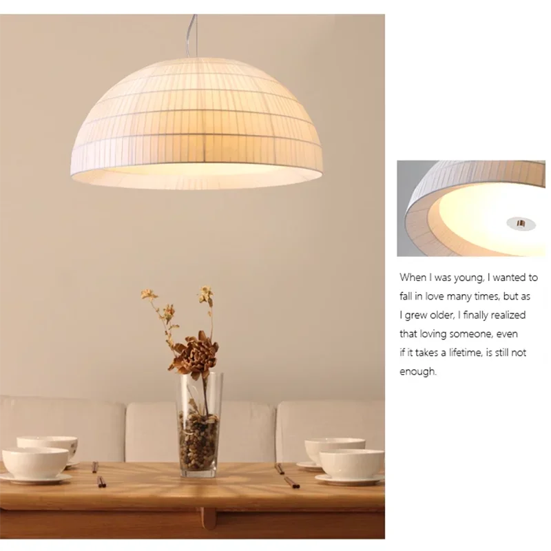 lustre led en tissu pour restaurant café et bar