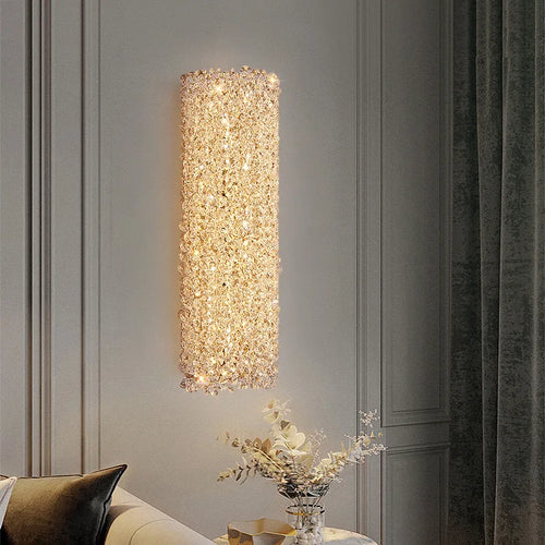 applique murale de luxe en cristal design post-moderne pour villa