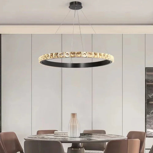 lustre de luxe en cristal pour hôtel et villa