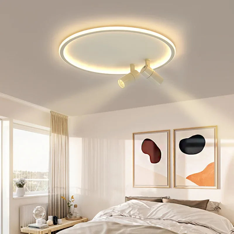 Plafonnier moderne LED avec spots