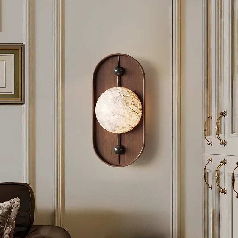 applique murale moderne en marbre de luxe pour intérieur lumineux