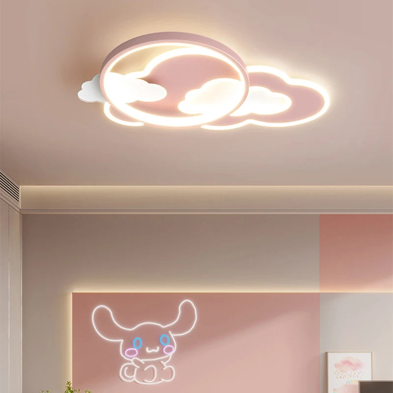 lustre led nuage moderne pour chambre d'enfant