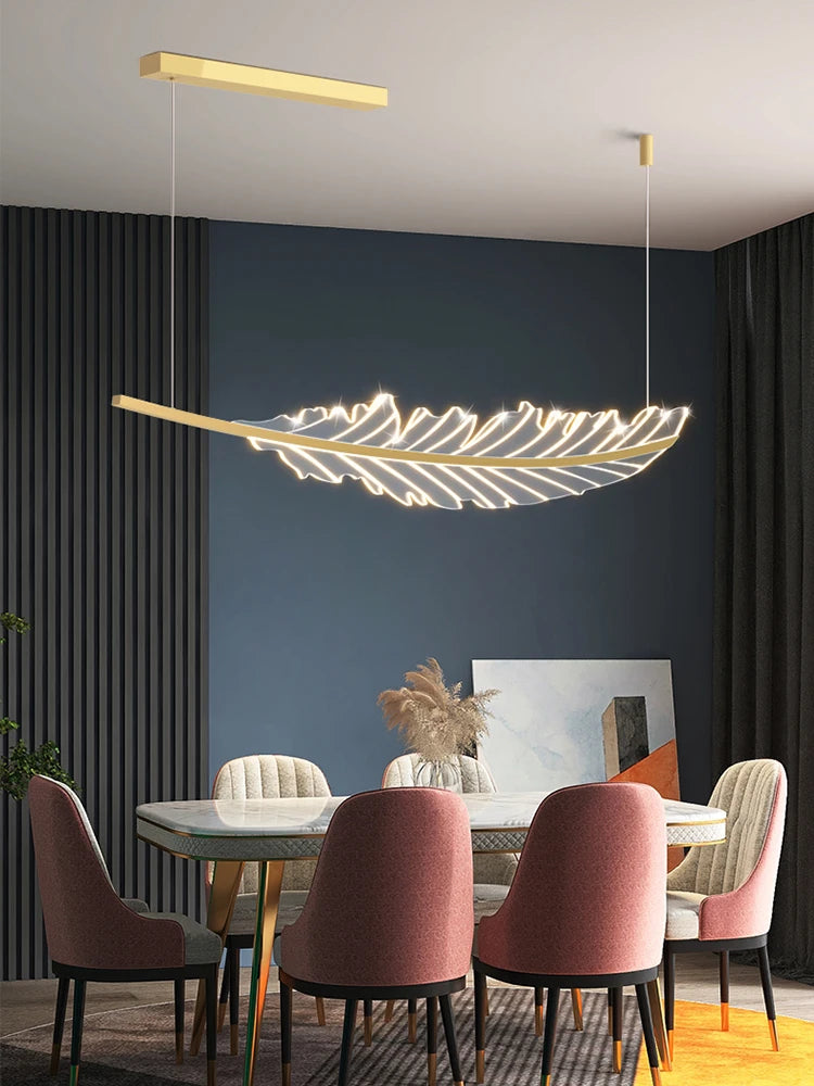 lustre led moderne minimaliste luxe italien pour restaurant bar