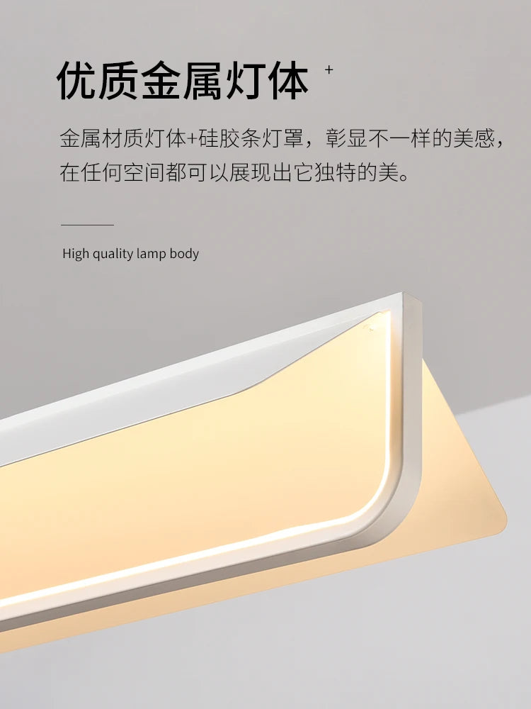 lustre led moderne pour éclairage intérieur simple et long