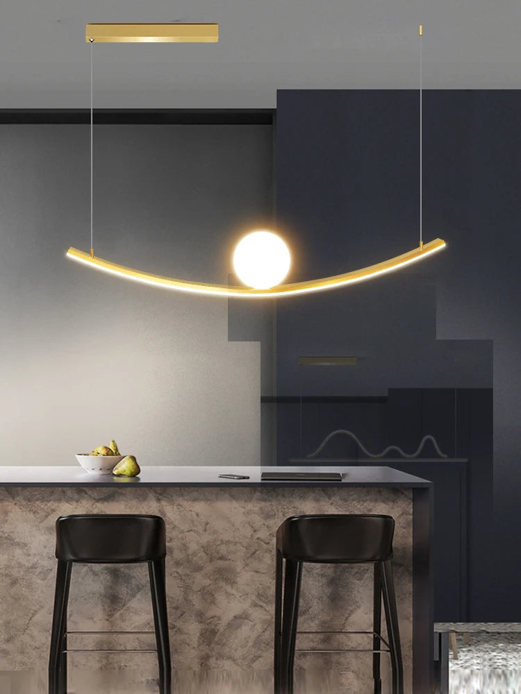 lustre de restaurant créatif dragon ball simple luxe