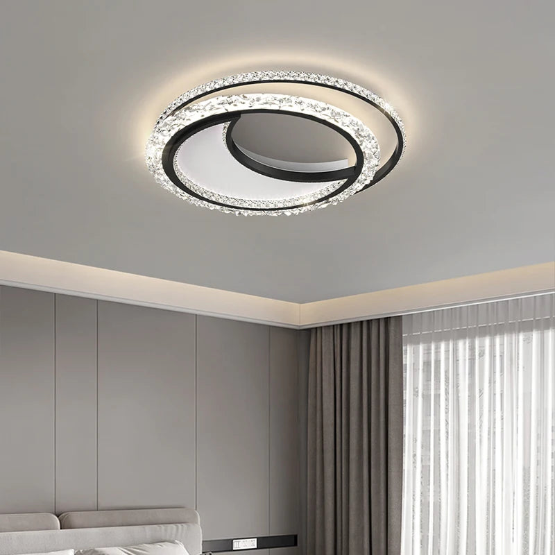 Plafond moderne à LEDs lampe lustre de luxe pour salon salle à manger chambre cuisine réglable décor à la maison luminaire