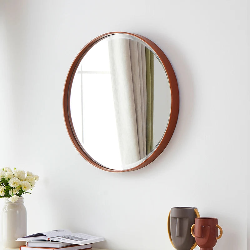 miroirs décoratifs ronds adhésifs pour salle de bain et décoration murale
