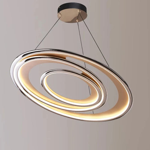 lustre rond moderne led pour intérieur style luxueux suspendu