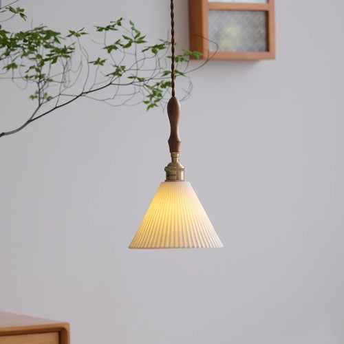 lustre nordique vintage en céramique et laiton luminaire suspendu