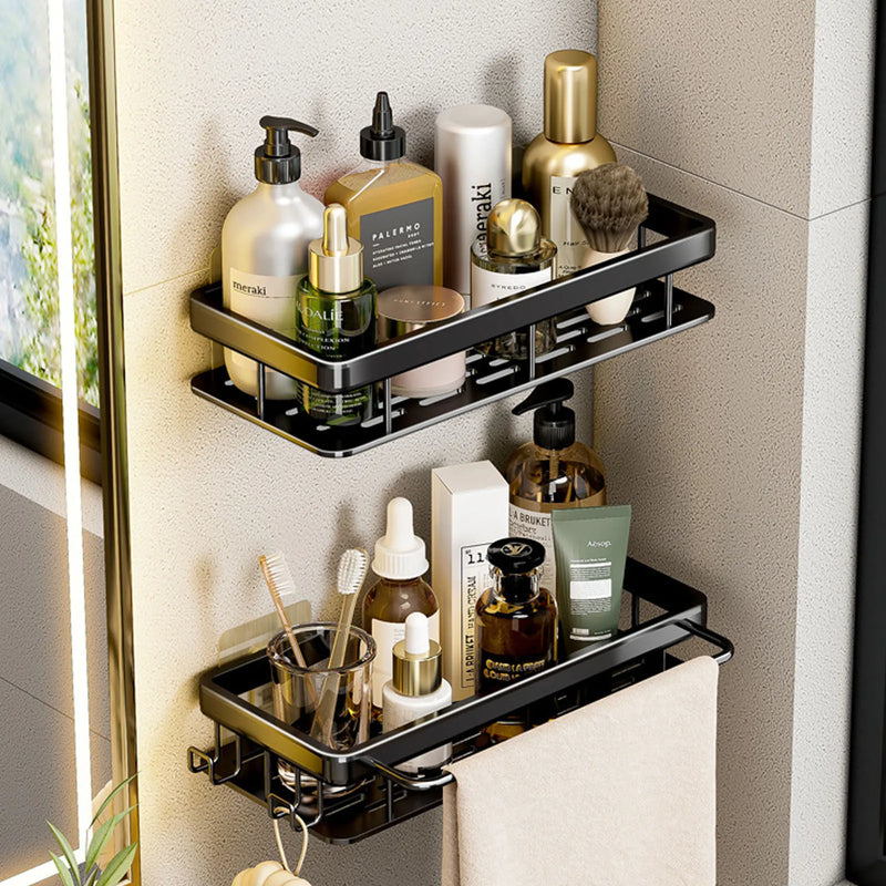 etagère murale sans perçage pour rangement de salle de bain et cuisine