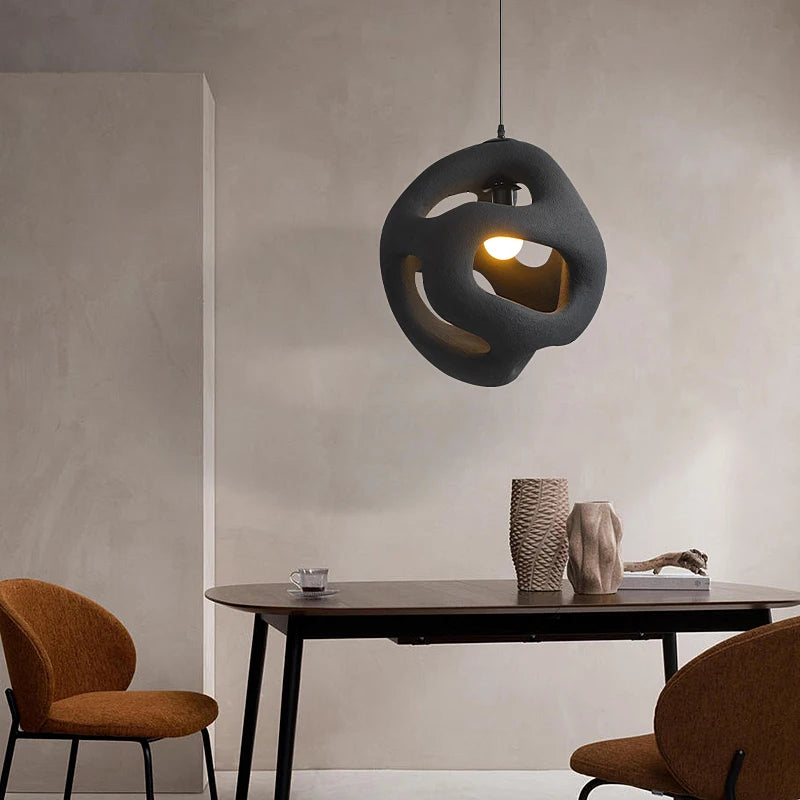 lustre led nordique fait main style wabi sabi restaurant