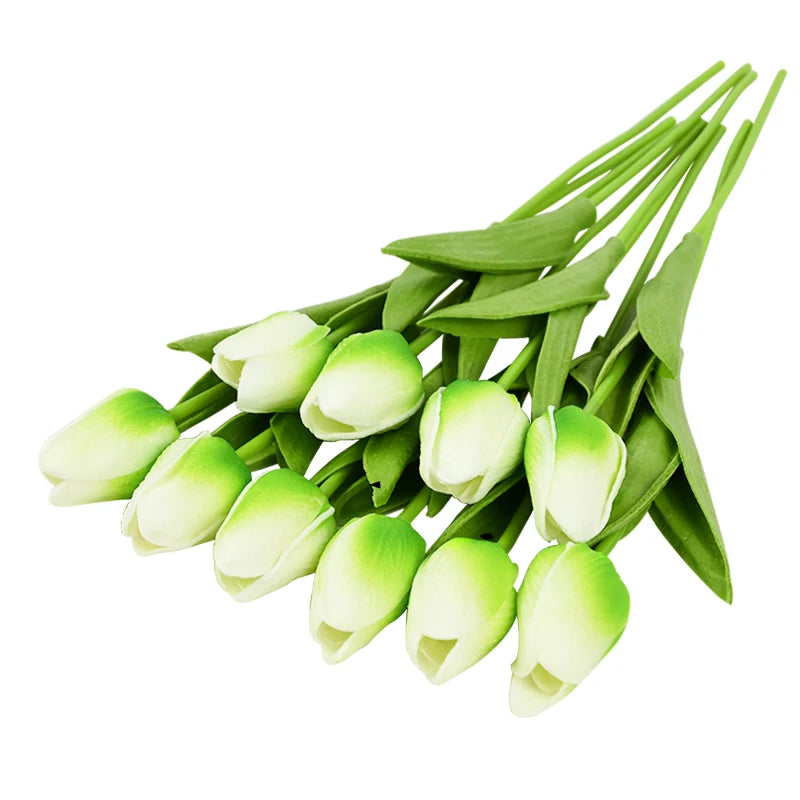 lot de 10 tulipes artificielles pour décoration de mariage et jardin
