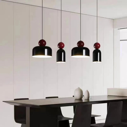 lustre led moderne avec cordon métallique ajustable