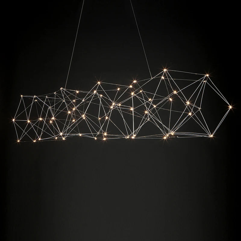 lustre moderne italien 2023 led cube pour bar de luxe