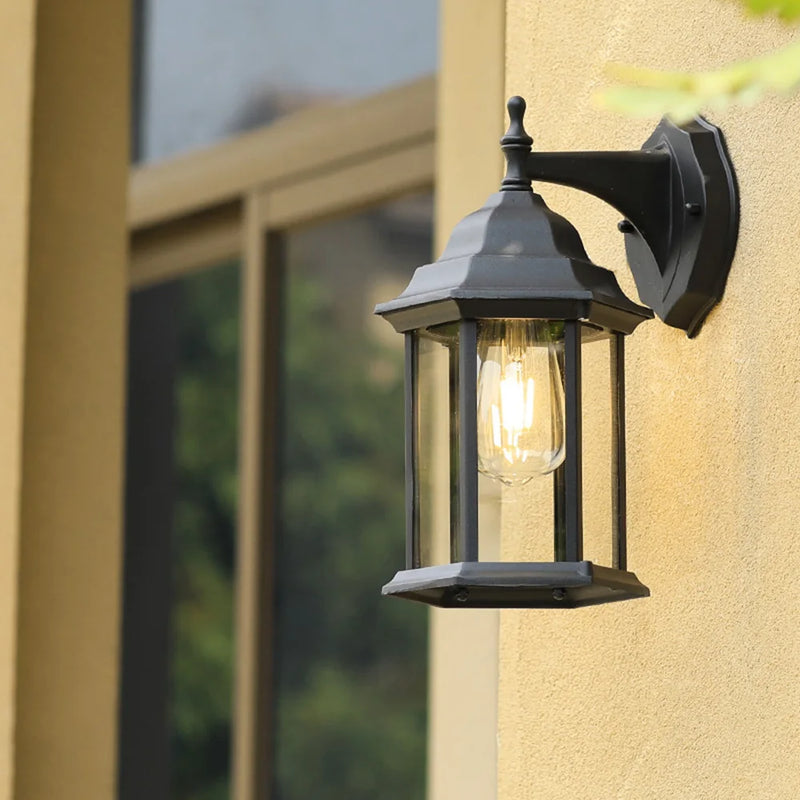 applique murale extérieure rétro étanche pour espaces créatifs