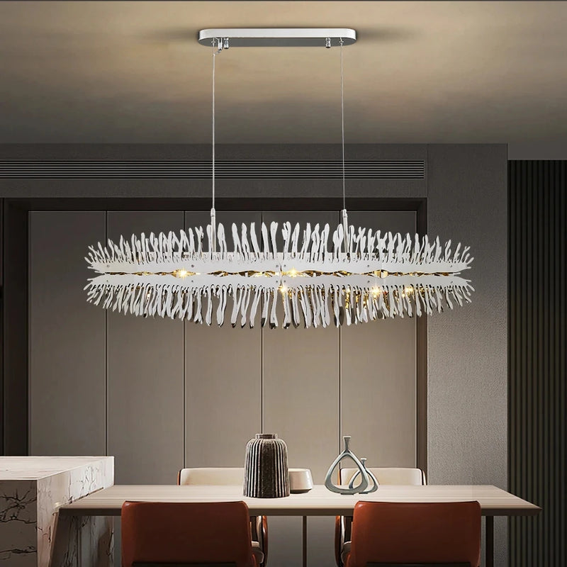 lustre led moderne design créatif suspension luxe