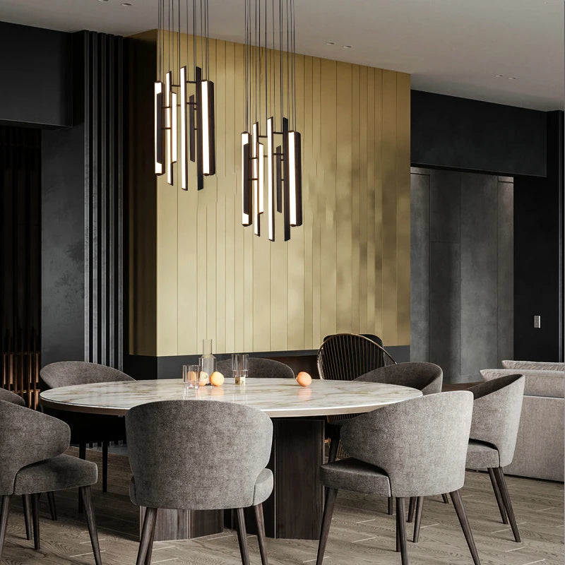 lustre nordique de luxe minimaliste pour intérieur