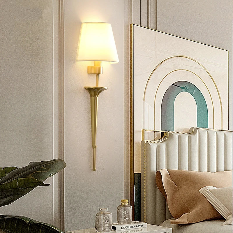 applique murale moderne en cuivre style nordique décor loft