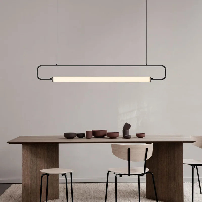 suspension nordique simple moderne en fer pour restaurant de luxe
