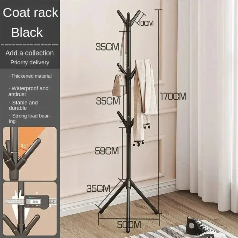 porte-vêtements et chapeaux support vertical en forme de branche