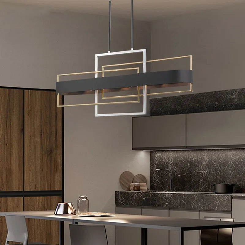 lustre nordique géométrique pour bar restaurant cosmétiques