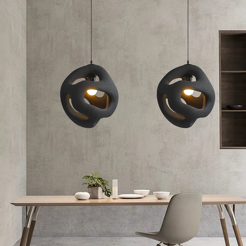 lustre led nordique fait main style wabi sabi restaurant