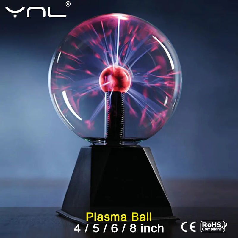 Boule de Plasma lampe tactile en cristal magique 220V LED veilleuse enfant veilleuse anniversaire noël enfants décor cadeau éclairage
