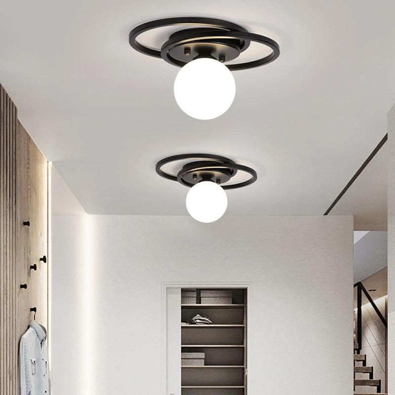 plafonniers led nordiques éclairage intérieur lustre allée