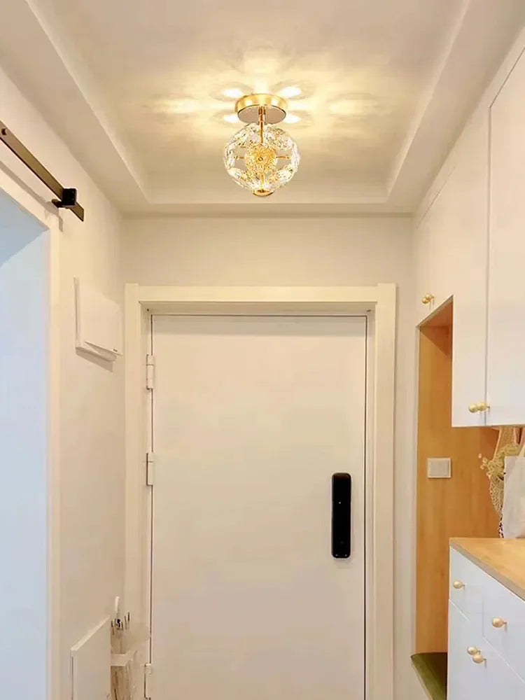 lustre de chevet en cristal k9 moderne et luxueux