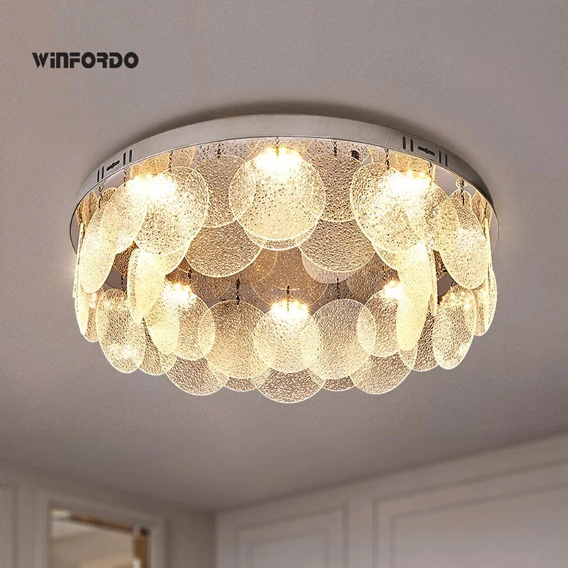 lustre de luxe en cristal éclairage postmoderne winfordo wf-xd001