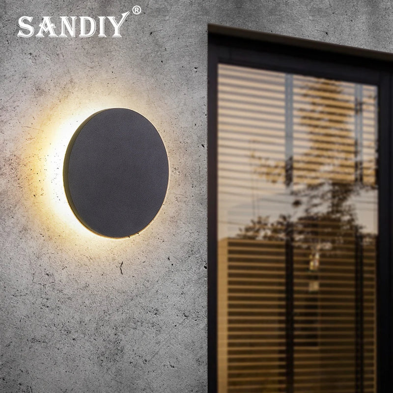 applique extérieure sandiy étanche forme éclipse simple