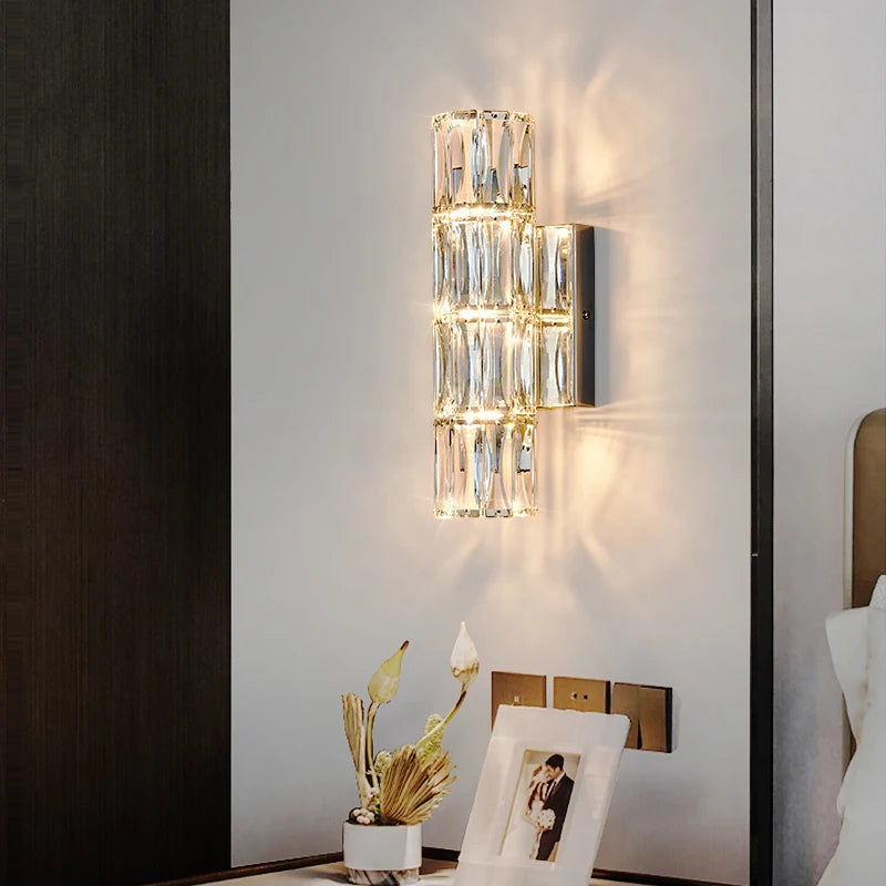 Applique murale en cristal moderne