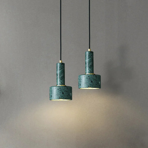 suspension LED en marbre style nordique rétro américain