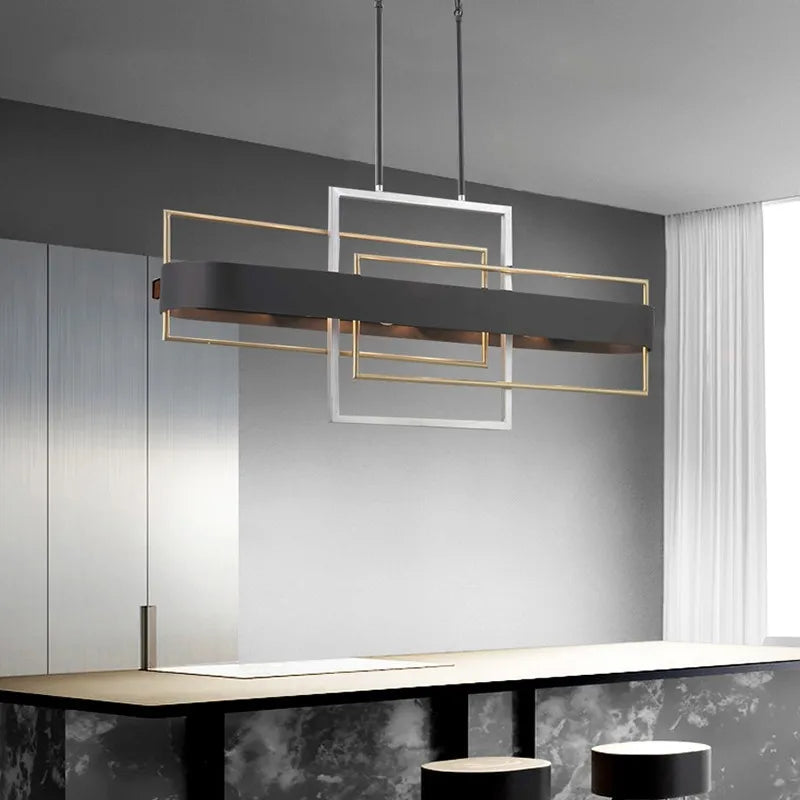 lustre nordique géométrique pour bar restaurant cosmétiques