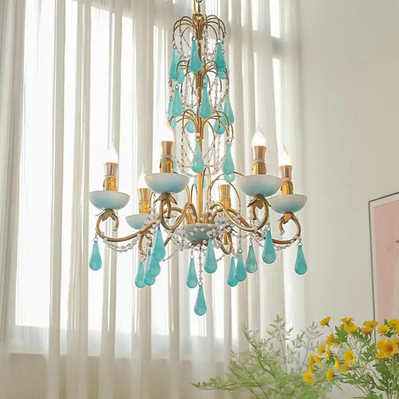 lustre créatif en forme de goutte pour décoration moderne