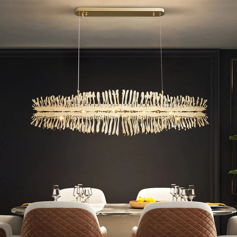 lustre led moderne design créatif suspension luxe