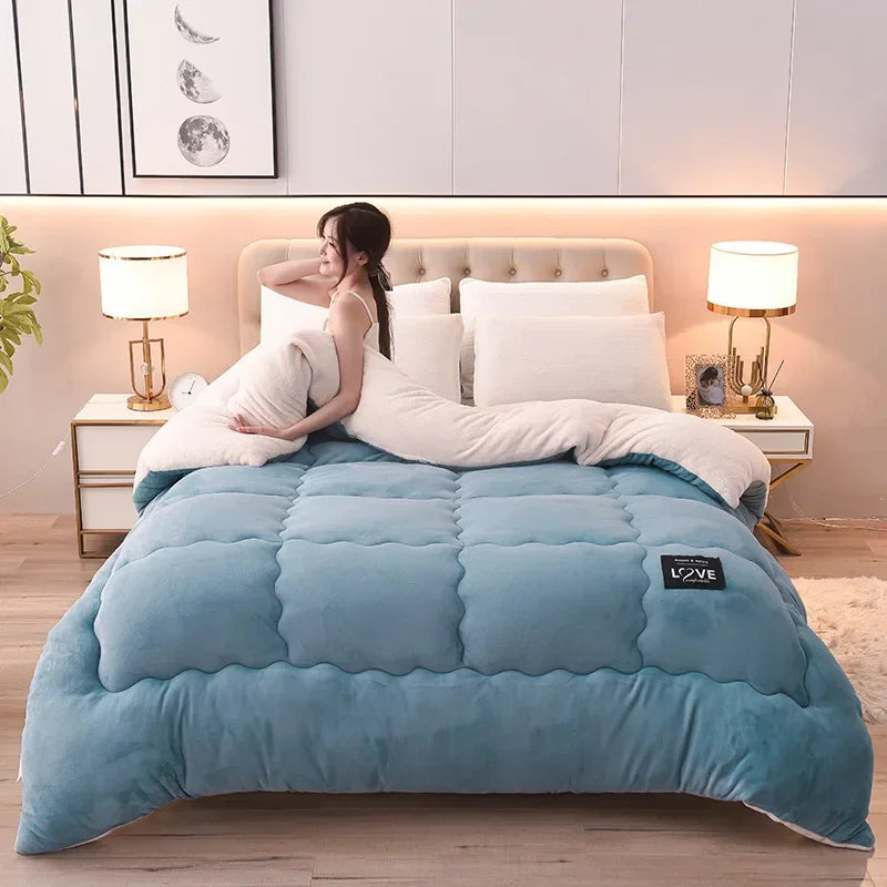 nouvelle couette hiver en laine d agneau douce et chaude