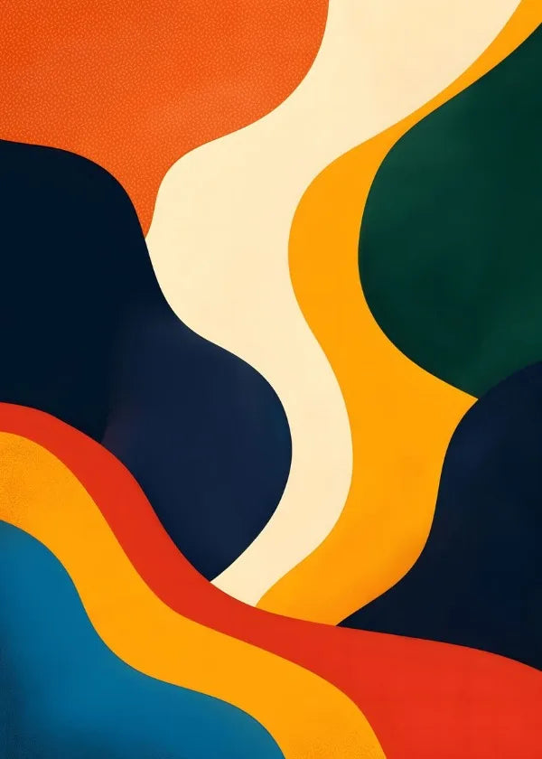 peinture abstraite pour décoration murale esthétique et moderne