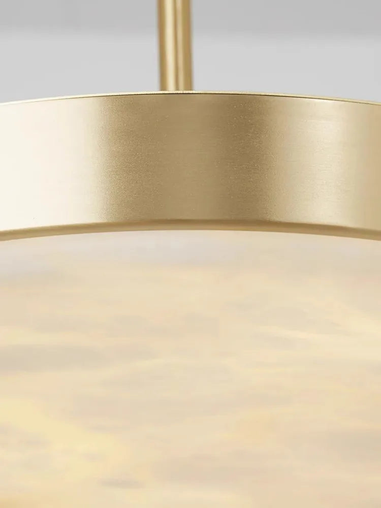 Lustre rétro en marbre noir