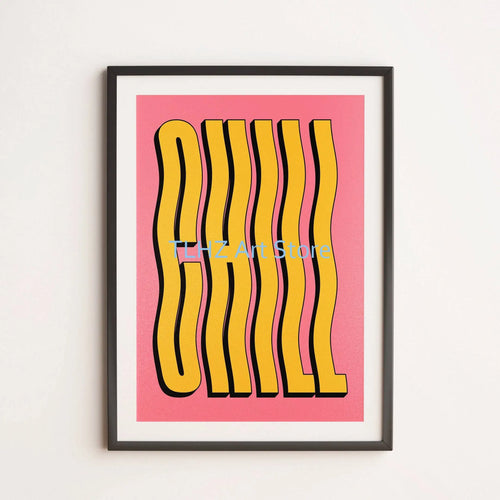 affiches rétro colorées avec citations et motifs de chiens