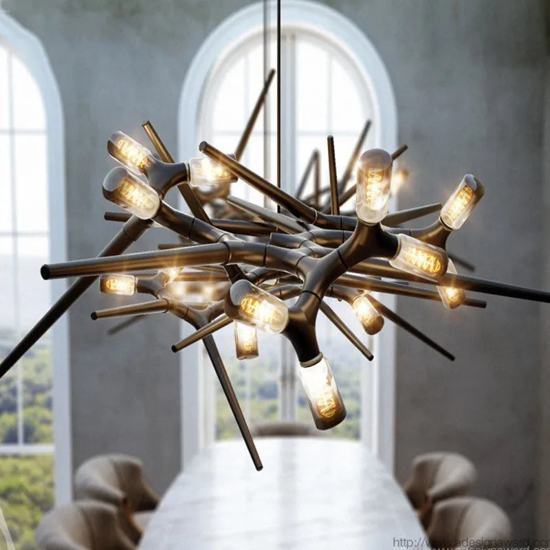 lustre de luxe post-moderne nordique pour villa personnalisé