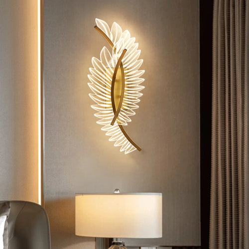 applique murale led design moderne ailée pour hôtel villa